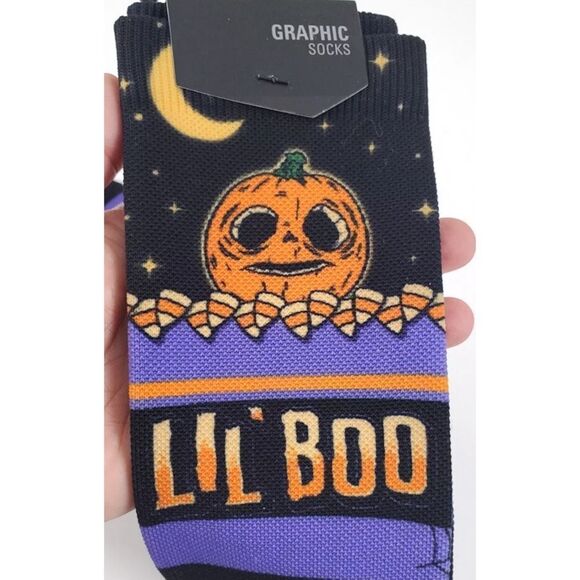 Universal Studios Halloween Lil Boo Knee High Socks Size 7.5-10  NWT - Picture 3 of 5